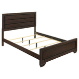 Furniture City Houma - Coaster - Kauffman Wood Queen Panel Bed Dark Cocoa - 204391Q