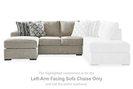 Furniture City Houma - Ashley Furniture - Calnita Left-Arm Facing Sofa Chaise - LAF Sofa Chaise / Sisal - 2050202