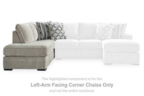 Furniture City Houma - Ashley Furniture - Calnita Left-Arm Facing Corner Chaise - LAF Corner Chaise / Sisal - 2050216