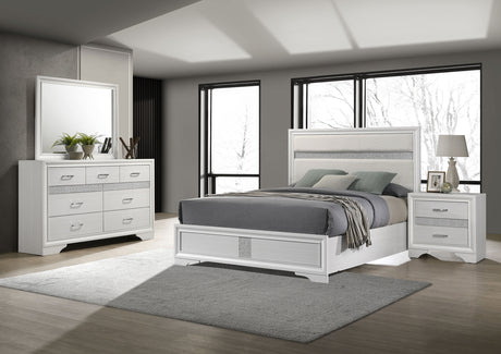 Furniture City Houma - Coaster - Miranda 4-piece California King Bedroom Set White - 205110KW-S4