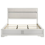 Miranda 54-inch Upholstered California King Panel Bed White