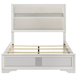 Miranda 54-inch Upholstered Queen Panel Bed White