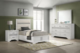 Furniture City Houma - Coaster - Miranda 4-piece Twin Bedroom Set White - 205110T-S4