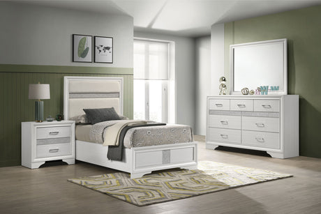 Furniture City Houma - Coaster - Miranda 4-piece Twin Bedroom Set White - 205110T-S4