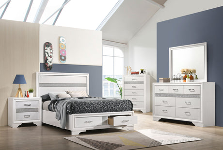 Furniture City Houma - Coaster - Miranda 5-piece Full Bedroom Set White - 205111F-S5