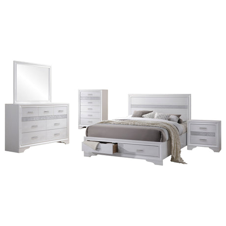 Miranda 5-piece California King Bedroom Set White
