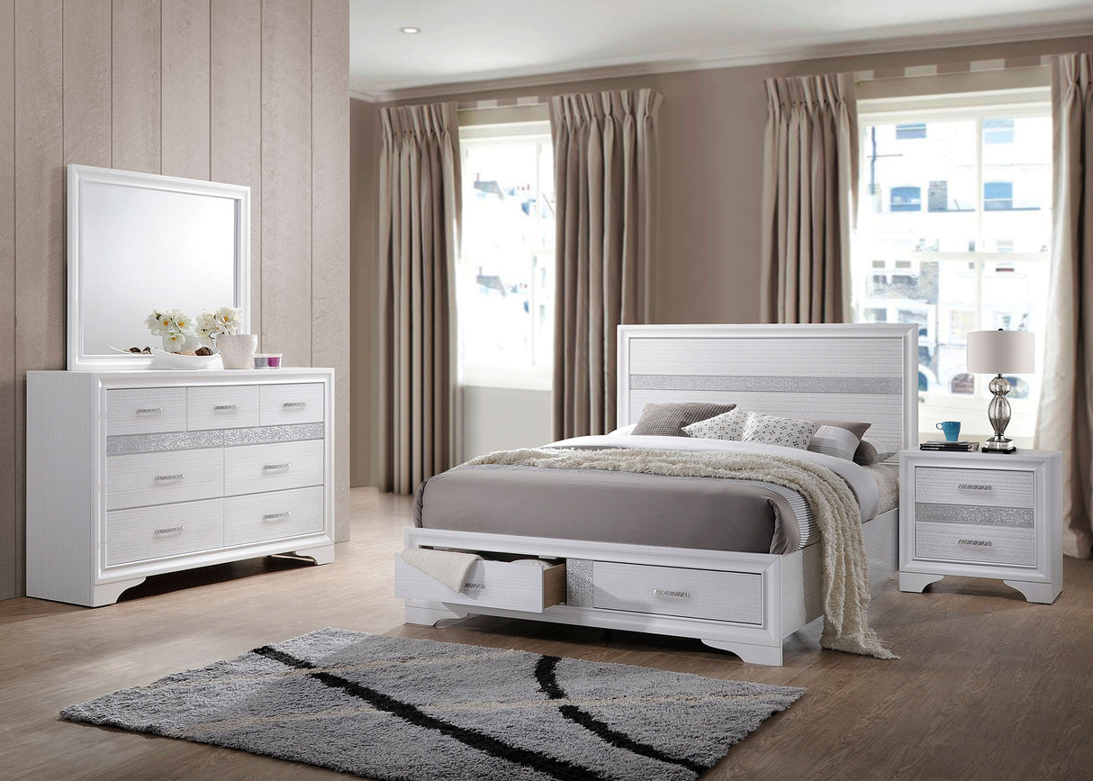 Furniture City Houma - Coaster - Miranda 4-piece Queen Bedroom Set White - 205111Q-S4