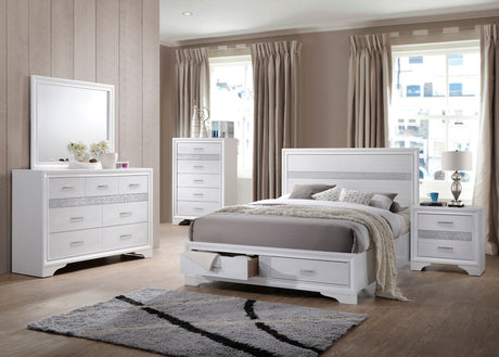Furniture City Houma - Coaster - Miranda 5-piece Queen Bedroom Set White - 205111Q-S5