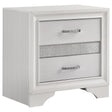 Furniture City Houma - Coaster - Miranda 2-drawer Nightstand White - 205112