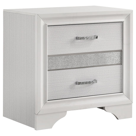 Furniture City Houma - Coaster - Miranda 2-drawer Nightstand White - 205112
