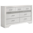Furniture City Houma - Coaster - Miranda 7-drawer Dresser White - 205113