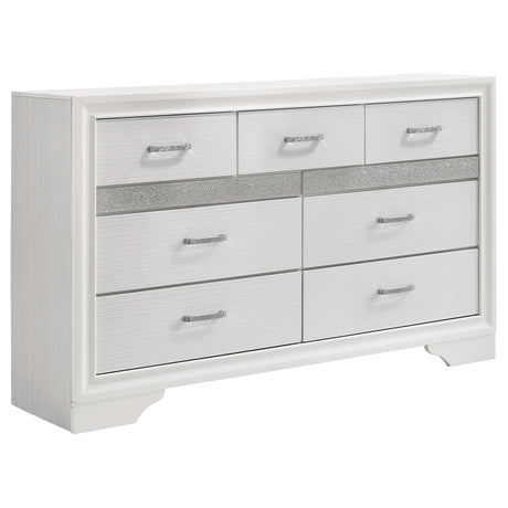 Furniture City Houma - Coaster - Miranda 7-drawer Dresser White - 205113