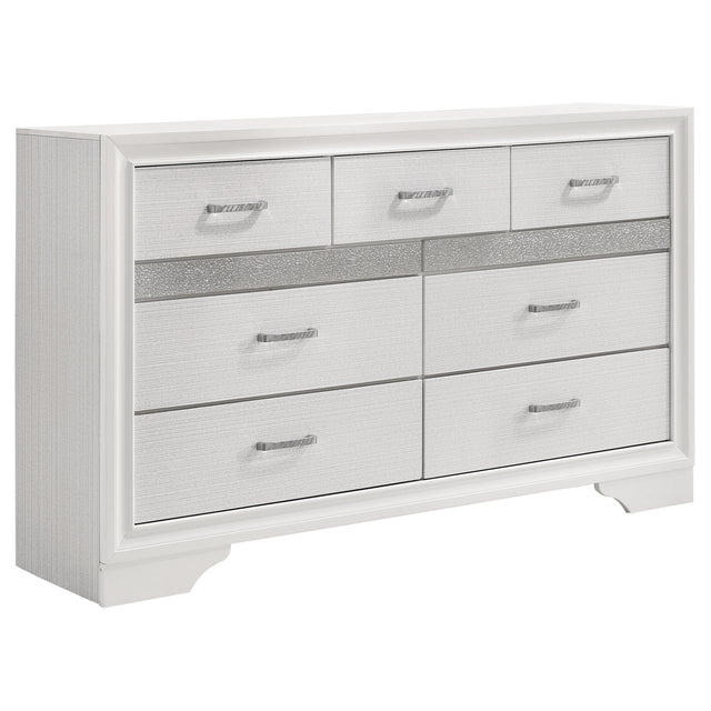 Furniture City Houma - Coaster - Miranda 7-drawer Dresser White - 205113