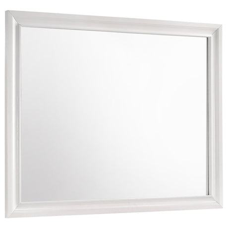 Furniture City Houma - Coaster - Miranda Dresser Mirror White - 205114