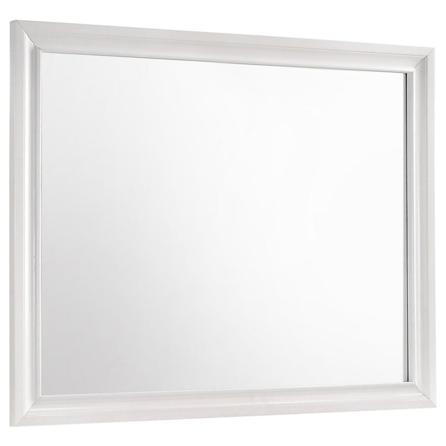 Furniture City Houma - Coaster - Miranda Dresser Mirror White - 205114