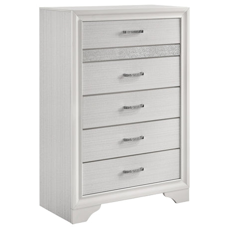 Furniture City Houma - Coaster - Miranda 5-drawer Bedroom Chest White - 205115