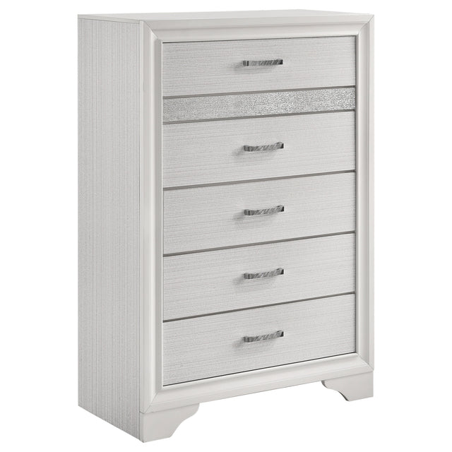 Furniture City Houma - Coaster - Miranda 5-drawer Bedroom Chest White - 205115