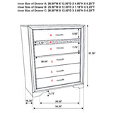 Miranda 5-drawer Bedroom Chest White