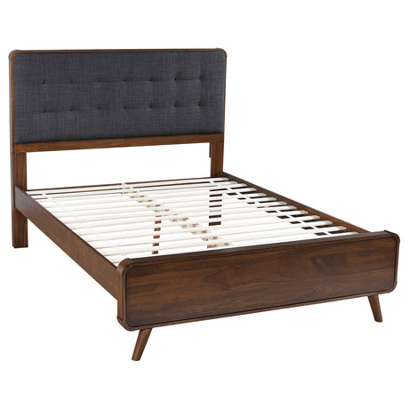 Furniture City Houma - Coaster - Robyn Wood Full Platform Bed Dark Walnut - 205131F