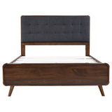 Robyn Wood Full Platform Bed Dark Walnut