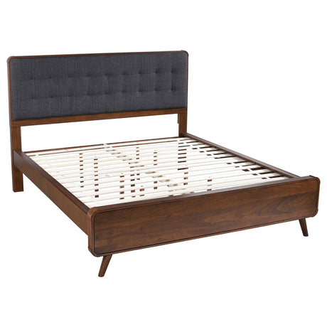 Furniture City Houma - Coaster - Robyn Wood California King Platform Bed Dark Walnut - 205131KW