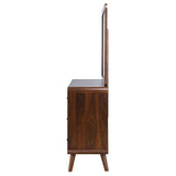 Robyn 6-drawer Dresser with Mirror Dark Walnut