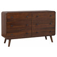 Furniture City Houma - Coaster - Robyn 6-drawer Bedroom Dresser Dark Walnut - 205133