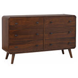 Furniture City Houma - Coaster - Robyn 6-drawer Bedroom Dresser Dark Walnut - 205133