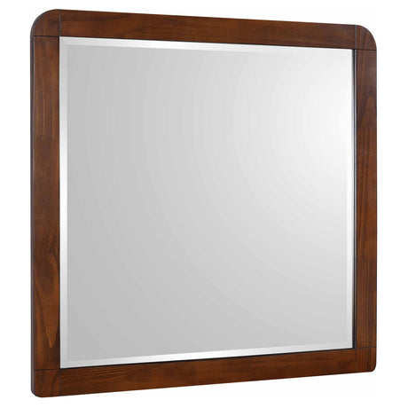 Furniture City Houma - Coaster - Robyn Dresser Mirror Dark Walnut - 205134