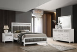Furniture City Houma - Coaster - Barzini 4-piece Queen Bedroom Set White - 205891Q-S4