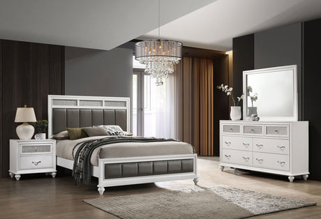 Furniture City Houma - Coaster - Barzini 4-piece Queen Bedroom Set White - 205891Q-S4