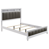 Furniture City Houma - Coaster - Barzini Wood Queen Panel Bed White - 205891Q