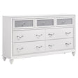 Furniture City Houma - Coaster - Barzini 7-drawer Dresser White - 205893