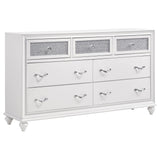 Furniture City Houma - Coaster - Barzini 7-drawer Dresser White - 205893