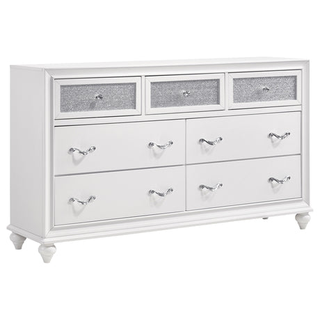 Furniture City Houma - Coaster - Barzini 7-drawer Dresser White - 205893