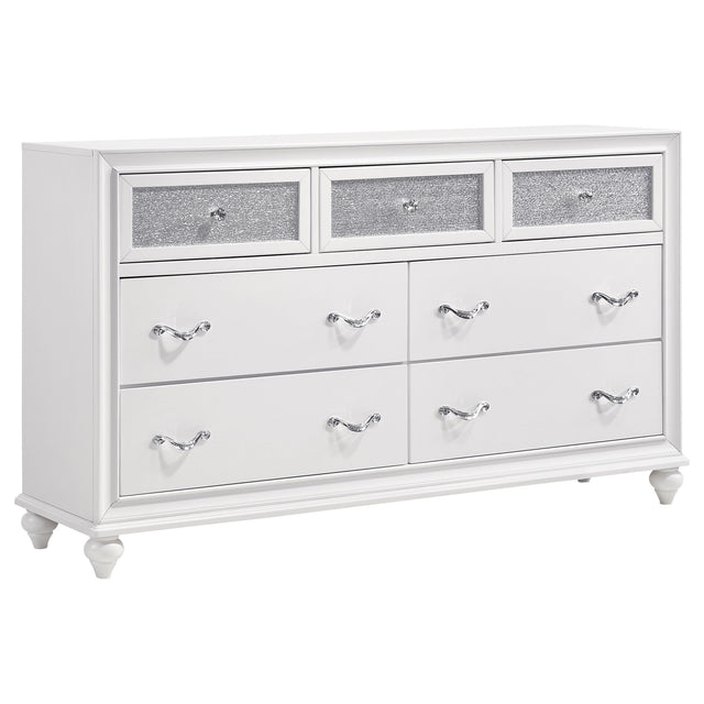 Furniture City Houma - Coaster - Barzini 7-drawer Dresser White - 205893