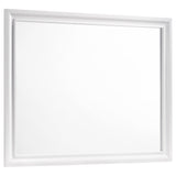 Furniture City Houma - Coaster - Barzini Dresser Mirror White - 205894