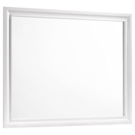 Furniture City Houma - Coaster - Barzini Dresser Mirror White - 205894