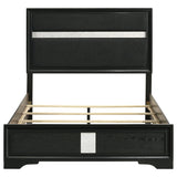 Miranda 54-inch Upholstered Full Panel Bed Black