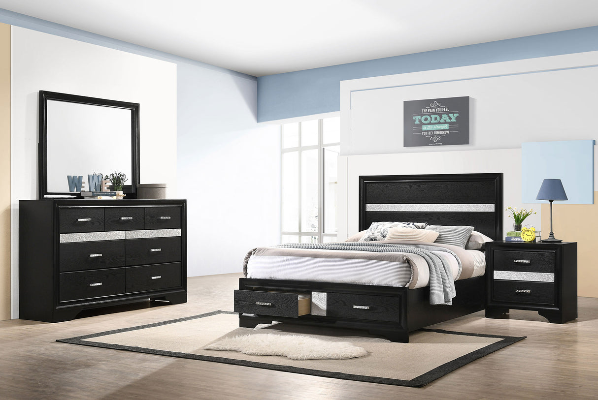 Furniture City Houma - Coaster - Miranda 4-piece Full Bedroom Set Black - 206361F-S4