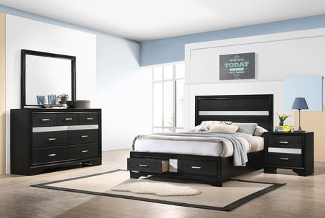 Furniture City Houma - Coaster - Miranda 4-piece Full Bedroom Set Black - 206361F-S4