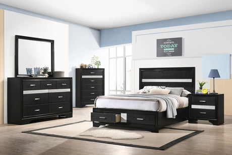 Furniture City Houma - Coaster - Miranda 5-piece Full Bedroom Set Black - 206361F-S5