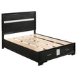 Furniture City Houma - Coaster - Miranda 51-inch Wood Full Storage Panel Bed Black - 206361F