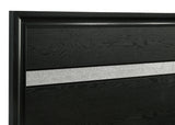 Miranda 51-inch Wood Full Storage Panel Bed Black
