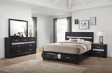 Furniture City Houma - Coaster - Miranda 4-piece Eastern King Bedroom Set Black - 206361KE-S4