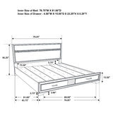 Miranda 5-piece Eastern King Bedroom Set Black