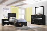 Furniture City Houma - Coaster - Miranda 4-piece Twin Bedroom Set Black - 206361T-S4