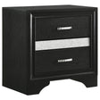 Furniture City Houma - Coaster - Miranda 2-drawer Nightstand Black - 206362