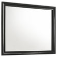 Furniture City Houma - Coaster - Miranda Dresser Mirror Black - 206364