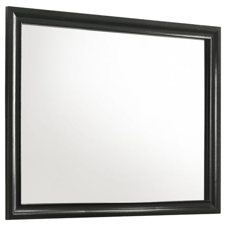 Furniture City Houma - Coaster - Miranda Dresser Mirror Black - 206364